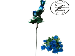 Fiore finto stelo lungo Linea ZC Distribuzione Rosa 3T Azzurro EAN 8006688281917 ENTRATA LIBERA SHOPPING Via Marco Emilio Lepido 54/4E 40132 Bologna Borgo Panigale