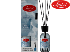 Diffusore con midollini (5pcs) per ambiente LIABEL 125ml Talco Bianco EAN 8054377624699 ENTRATA LIBERA SHOPPING Via Marco Emilio Lepido 54/4E 40132 Bologna Borgo Panigale