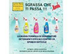 SGRASSA CHE TI PASSA !! Sgrassatori e anticalcare per tutte superfici XONDA ENTRATA LIBERA SHOPPING Via Marco Emilio Lepido 54/4E 40132 Bologna Borgo Panigale