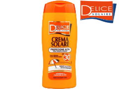 Crema solare 250ml Linea DELICE SOLAIRE Protezione 30 EAN 8004120041259 ENTRATA LIBERA SHOPPING Via Marco Emilio Lepido 54/4E 40132 Bologna Borgo Panigale