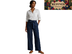 Pantaloni estivi donna REFINES Blu LE-139 ENTRATA LIBERA SHOPPING di Gianluca Fazioli via Marco Emilio Lepido 54/4E 40132 Bologna Borgo Panigale