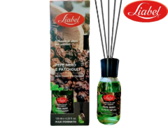 Diffusore con midollini (5pcs) per ambiente LIABEL 125ml Pepe Nero e Patchouli EAN 8054377628710 ENTRATA LIBERA SHOPPING Via Marco Emilio Lepido 54/4E 40132 Bologna Borgo Panigale