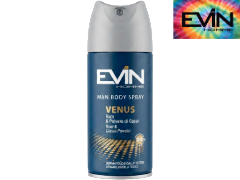 Deodorante Uomo per il corpo 100ml Linea EVIN HOMME VENUS Fragranza Rum & Polvere di Cacao EAN 8007675733907 ENTRATA LIBERA SHOPPING Via Marco Emilio Lepido 54/4E 40132 Borgo Panigale
