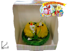 Pulcini pasquali su nido Figura 01 PASQUISSIMA EAN 8033113305665 ENTRATA LIBERA SHOPPING Via Marco Emilio Lepido 54/4E 40132 Borgo Panigale