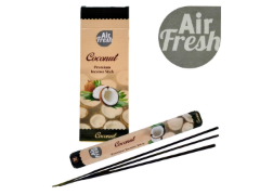 Incenso AIR FRESH fragranza Noce di Cocco in confezione da 20 sticks bastoncini EAN 8010240151600