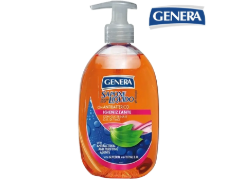 Sapone per mani GENERA flacone con dispenser da 500ml ANTIBATTERICO IGIENIZZANTE con Glicerina e Olio essenziale di Timo EAN 8003693401040 Entrata Libera Shopping Via Marco Emilio Lepido 54/4E 40132 Bologna Borgo Panigale