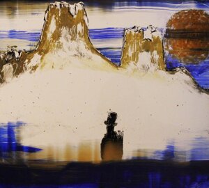 2019 - Tecnica mista su vetro - cm 40x50