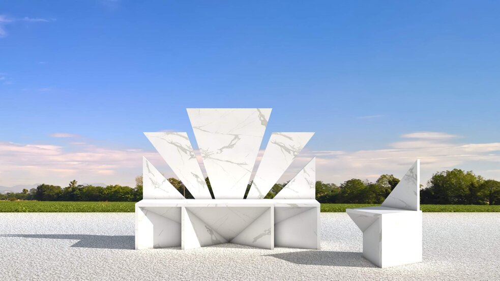 panchina marmo design, marble bench design, unique marble bench, modular marble seat design, marble product designer italy, italian marble bench design, motion graphic design milano, animazioni 2d designer milano, animazioni 3d designer milano, reel animati design, animazioni prodotto design, design prodotti scenografici, 