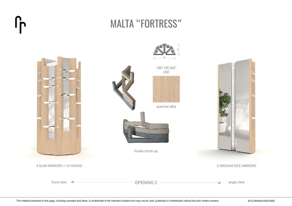 innovative partition screen design, wooden partition screen design, home accessories designer, mirror and coat hanger italian design, italian furniture design studio, italian furniture designer, temporary luxury dressing room, dressing room designer, room divider designer, bespoke hanging rack design, bespoke room divider designer, malta cross inspired room divider, unique office partitioning screen