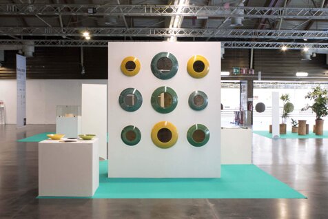 exhibition booth design, booth designer, made in mida mostra firenze, passaggi di stato mirrors exhibition, mostra dell'artigianato firenze, floriana pastore design product, floriana pastore design exhibition, montelupo fiorentino ceramics, italian contemporary ceramics, 