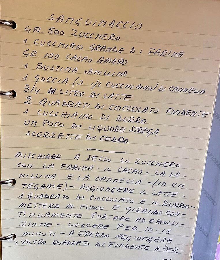 Il sanguinaccio e quell'ingrediente che non c'è più