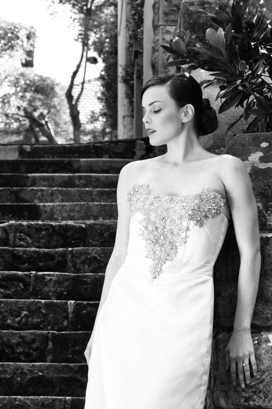 Cinzia e Luca Fotoidea wedding la bellezza del ritratto in bianco e nero