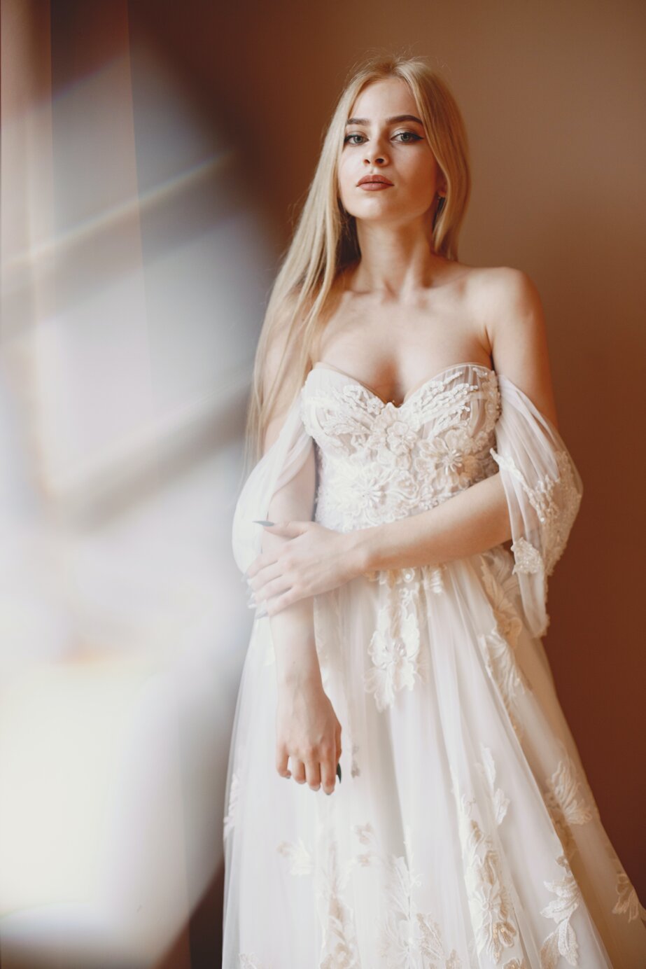 Cinzia e Luca Fotoidea wedding ritratto di sposa con colori pastello