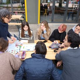 Workshop sul colore durante Spazio Libero_Ferrara