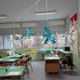 Fioccosi fiocchi in quinta alla scuola Cadorna