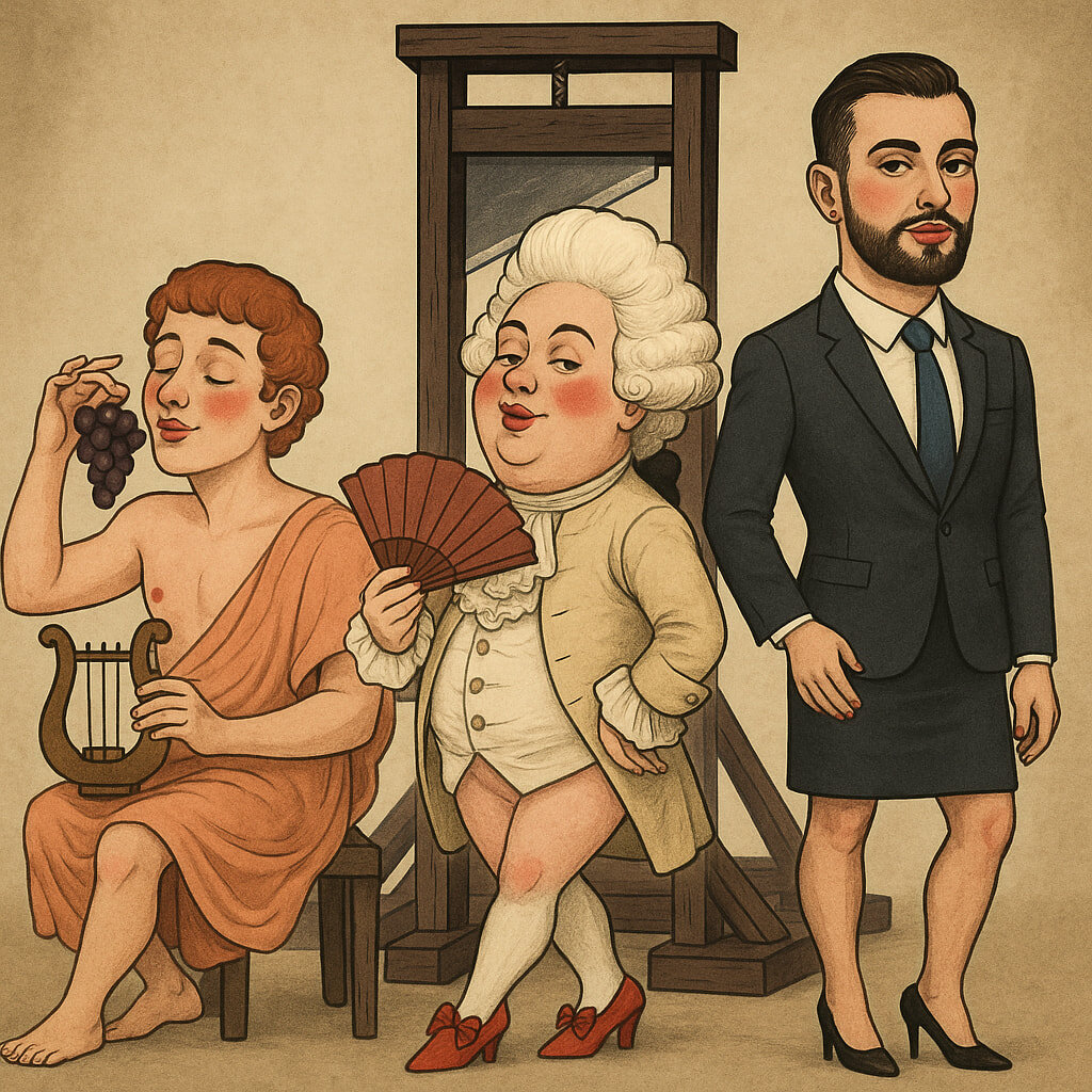 La femminilizzazione dell’uomo: segno dei tempi o preludio al crollo?