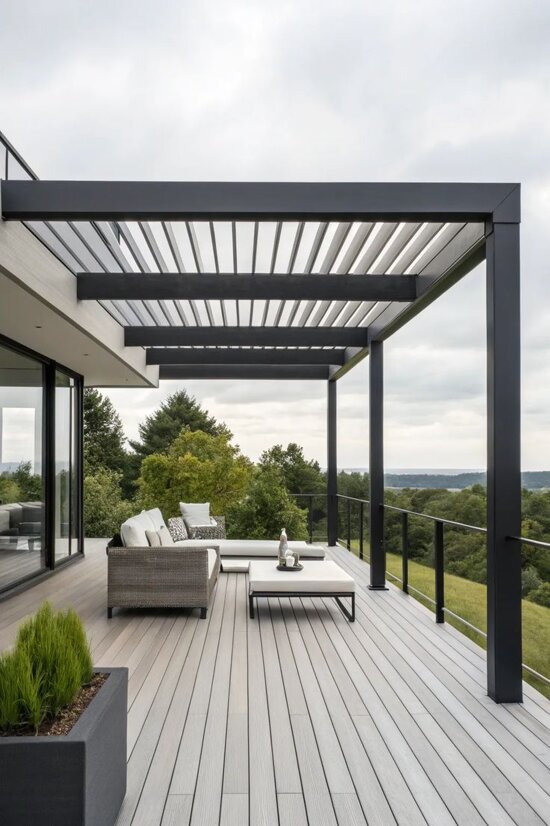 11+ inspiring raised deck with pergola ideas.jpeg