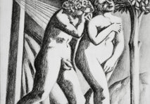 The Expulsion from the Garden of Eden 19,5 x 13 cm