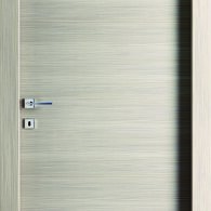 Larice Sabbia Telaio R3/49 pioppo, Coprifilo retto da 7 e da 9, Cerniere a bilico, Serratura magnetica
