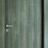 Tranché Grigio Telaio R3/49 pioppo, Coprifilo retto da 7 e da 9, Cerniere a bilico, Serratura magnetica