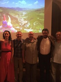 Foto di gruppo con Kamil Kurasiewicz Ciclo di conferenze Tra cielo e terra