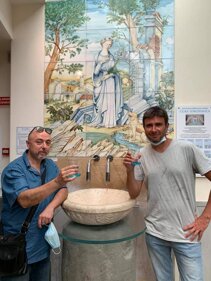 Gianni con Alessandro Di Battista Terme di Santa Agnese