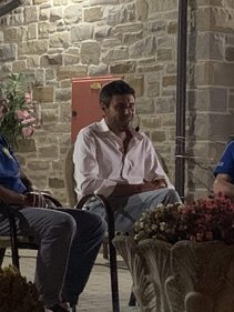 Gianni con Villiam e Alessandro Di Battista Ciclo di conferenze Tra cielo e terra