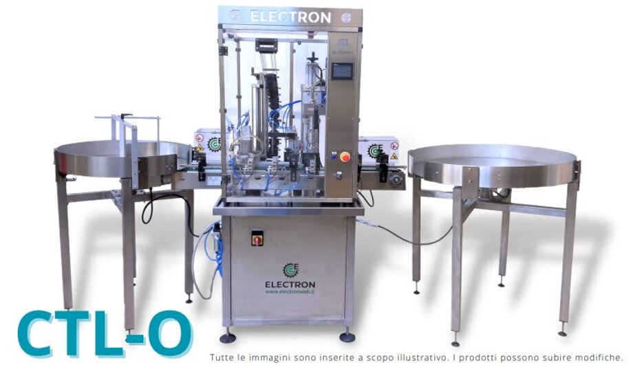 Nuova colmatrice e tappatrice automatica per colmatura di vasetti con olio o liquido di governo.