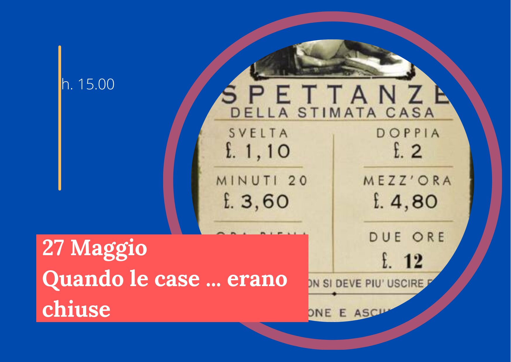 Quando le case ...erano chiuse