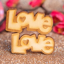 Love Applicazioni in legno per Nascita o altro evento. dimensione variabile spessore 3 mm,materiale Legno