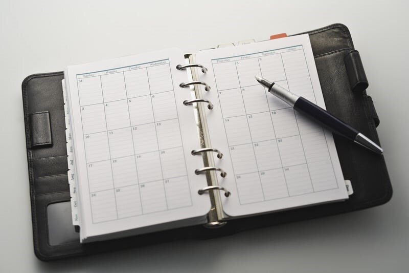 un&#039;agenda è la base per ottimizzare il proprio tempo