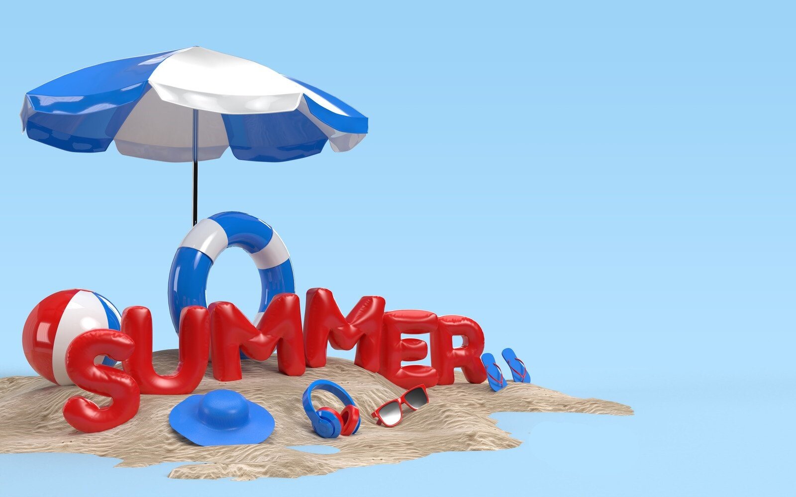 Estate e lavoro autonomo: come gestirla senza subirla ombrellone e scritta SUMMER