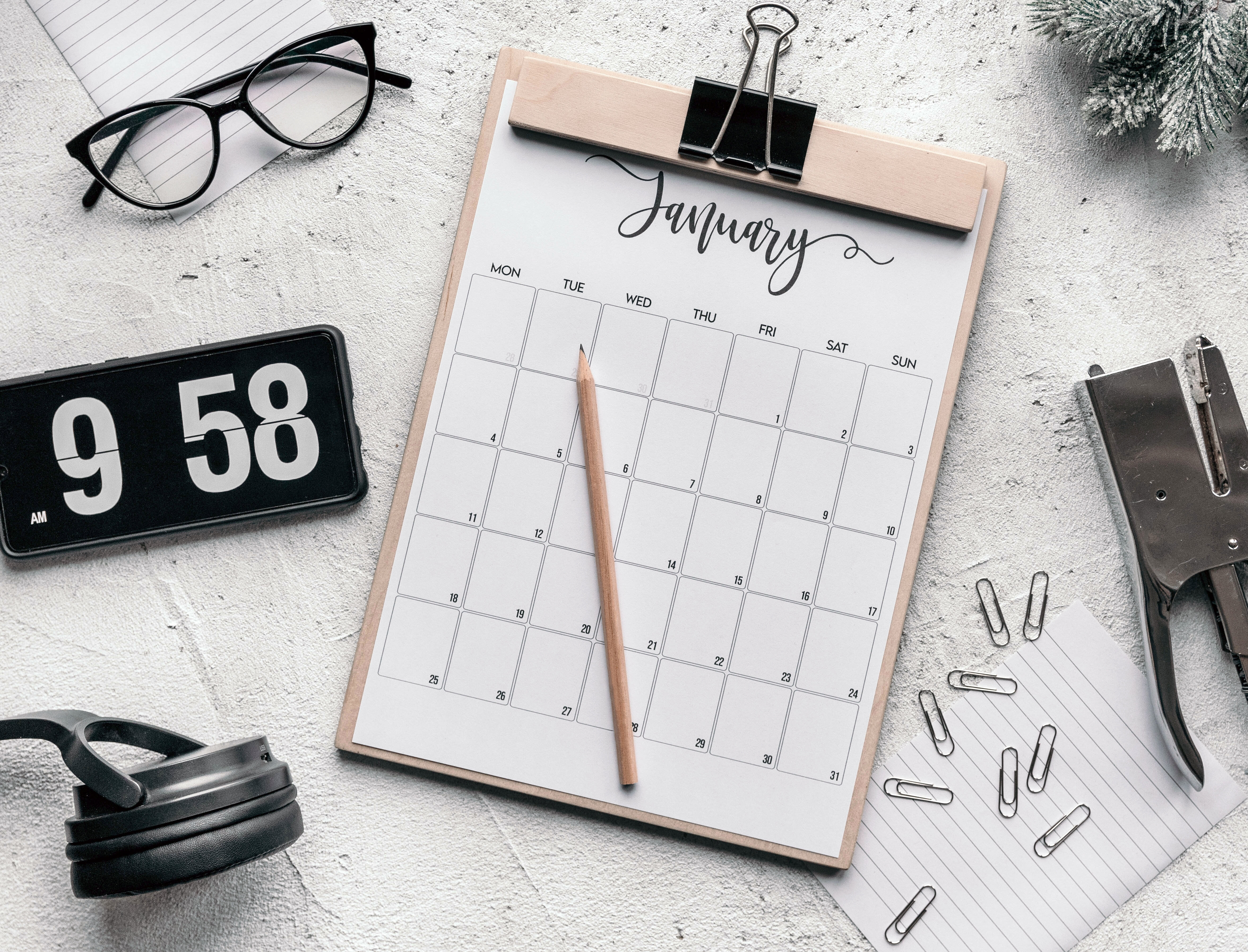 un planner mensile