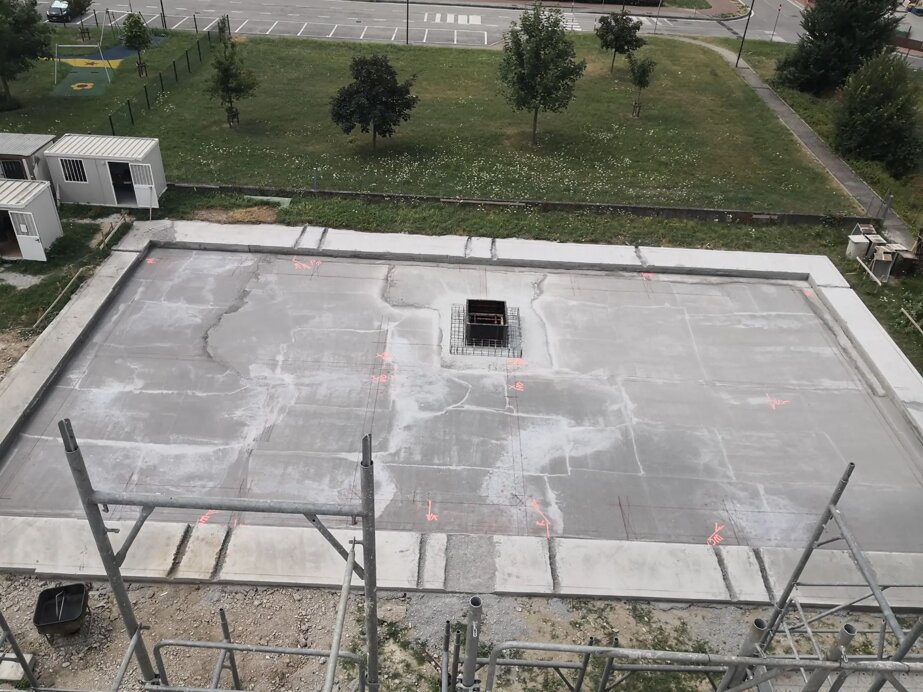 scavo e getto magrone di sottofondazione