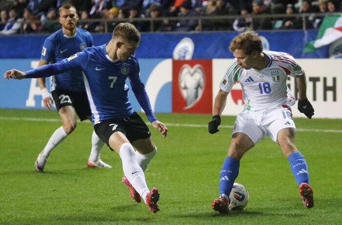 Calcio - Qualificazioni Mondiali 2026: Estonia-Italia 1-3 Calcio - Qualificazioni Mondiali 2026: Estonia-Italia 1-3