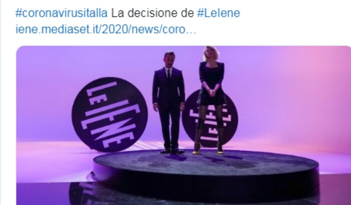 Coronavirus: l'emergenza svuota gli studi tv Coronavirus: l'emergenza svuota gli studi tv