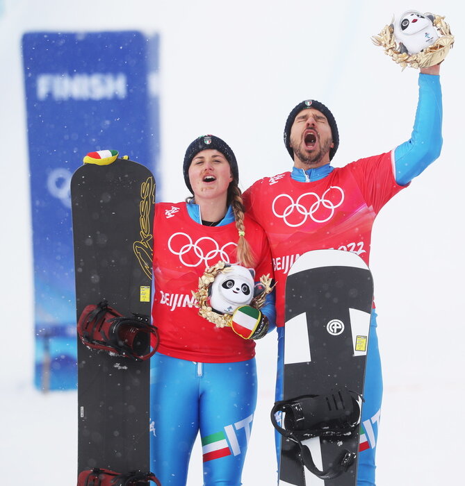 Pechino 2022 - Snowboard: Maioli e Visintin vincono l'argento Pechino 2022 - Snowboard: Maioli e Visintin vincono l'argento