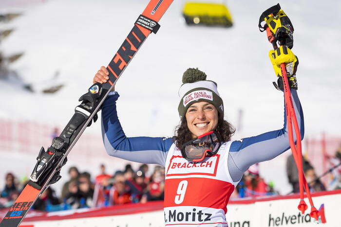 Sci: Federica Brignone vince la Coppa del mondo di combinata Sci: Federica Brignone vince la Coppa del mondo di combinata