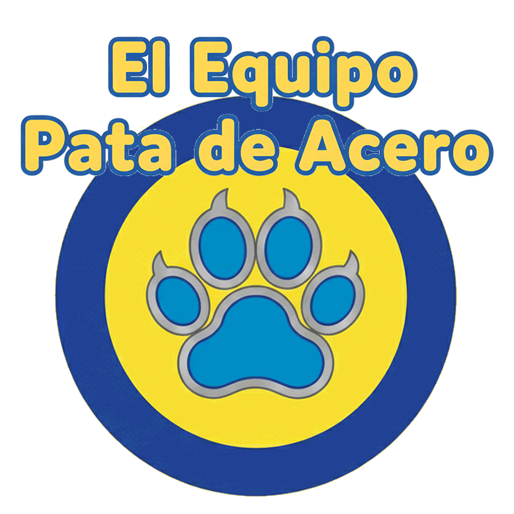 logo_el_equipo_pata_de_acero_con_testo_due_linee_giallo_contorno_blu_1024x1024