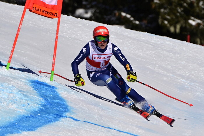 Sci - SuperG: Federica Brignone 3a a Crans Montana Sci - SuperG: Federica Brignone 3a a Crans Montana