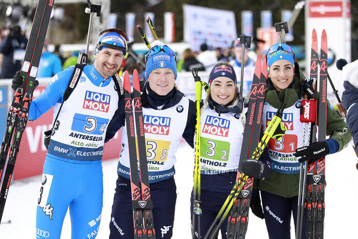 Mondiali di biathlon: Italia d'argento nella staffetta mista
