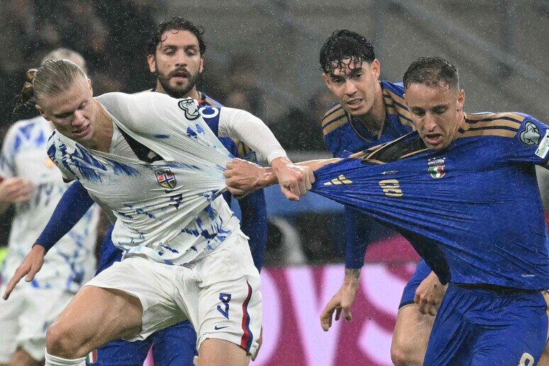 Calcio - Qualificazioni Mondiali 2026: Italia-Norvegia 1-4
