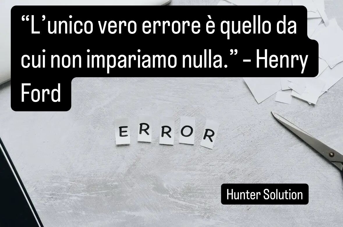 Quante volte ci siamo fermati davanti a un errore, bloccati dal sensodi colpa...