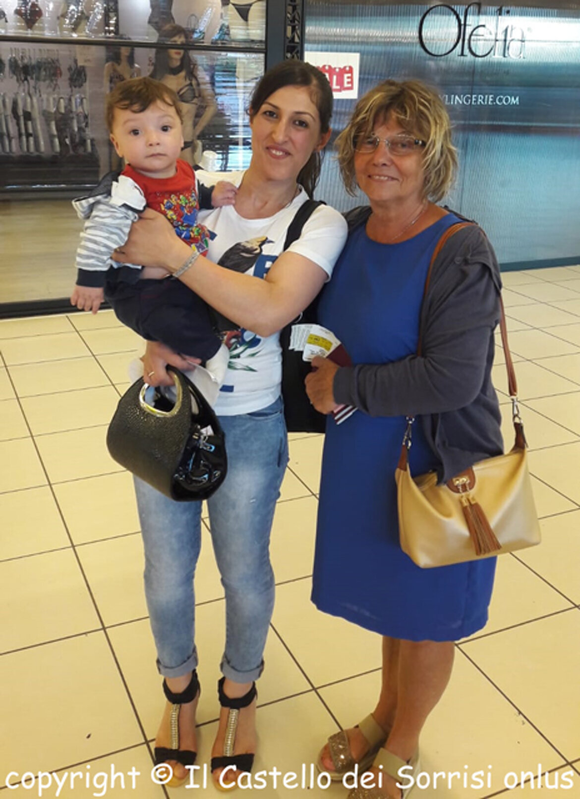 in aeroporto con Iole in aeroporto con Iole