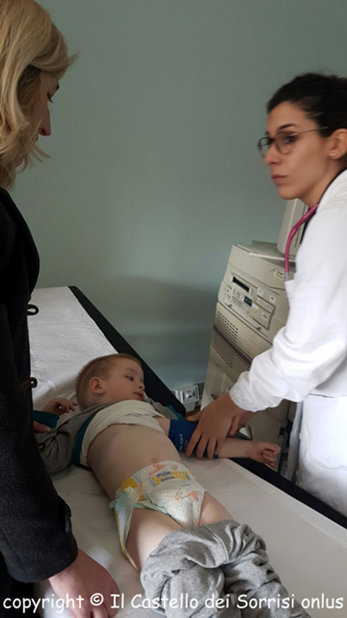 il controllo ecografico di Amir il controllo ecografico di Amir