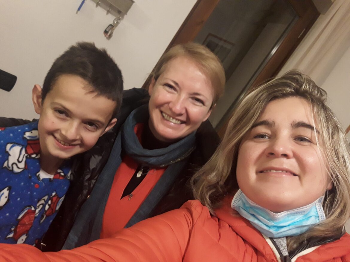 con Zia Stefy e Almida con Zia Stefy e Almida