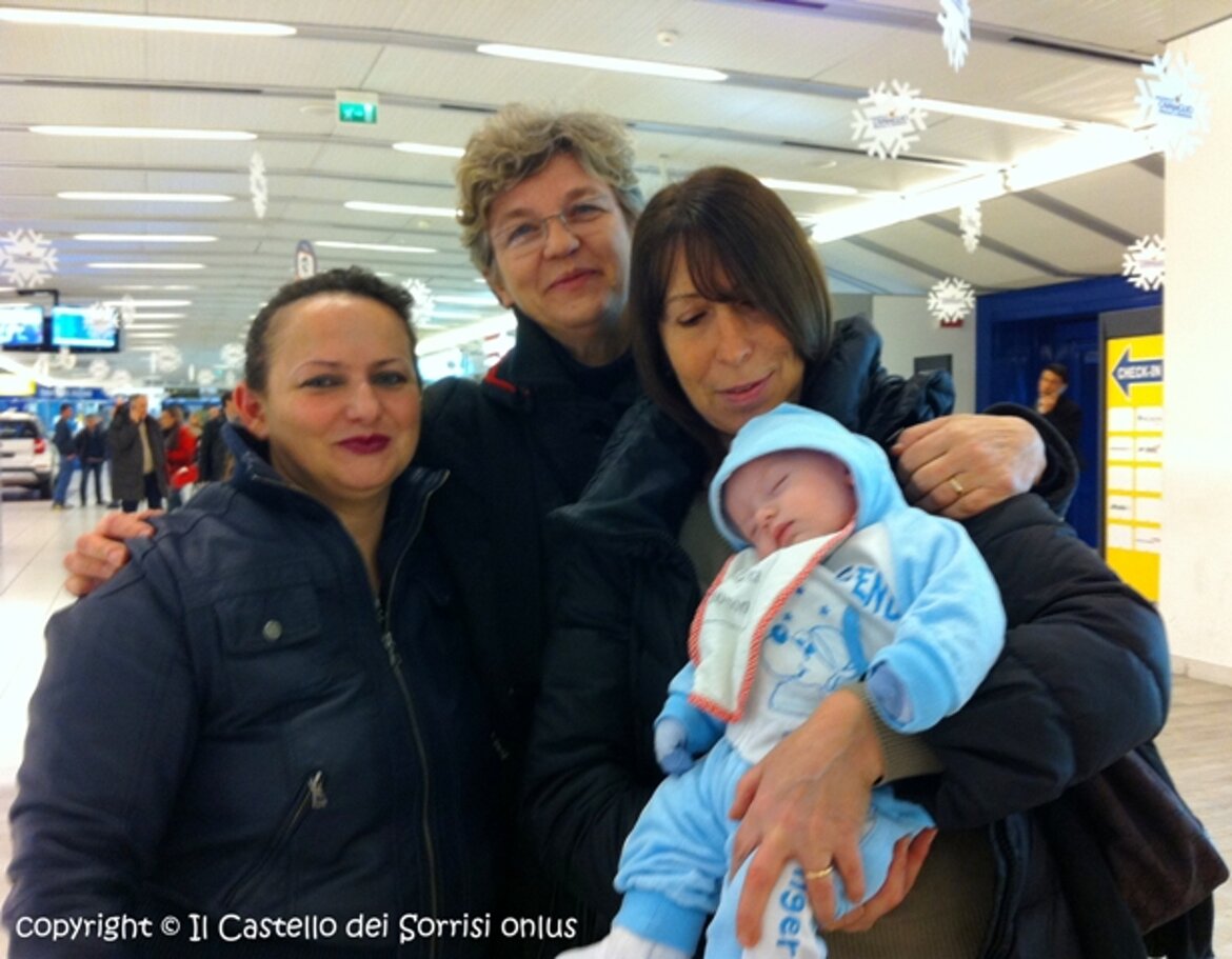 - in aeroporto per i saluti