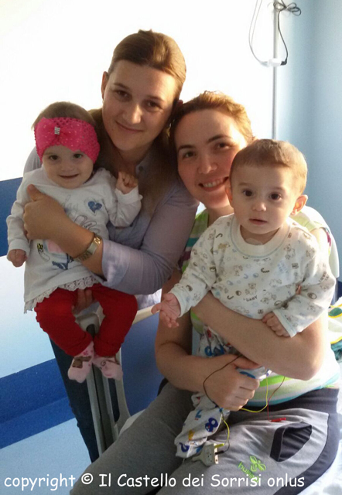 in pediatria, con Yllka in pediatria, con Yllka