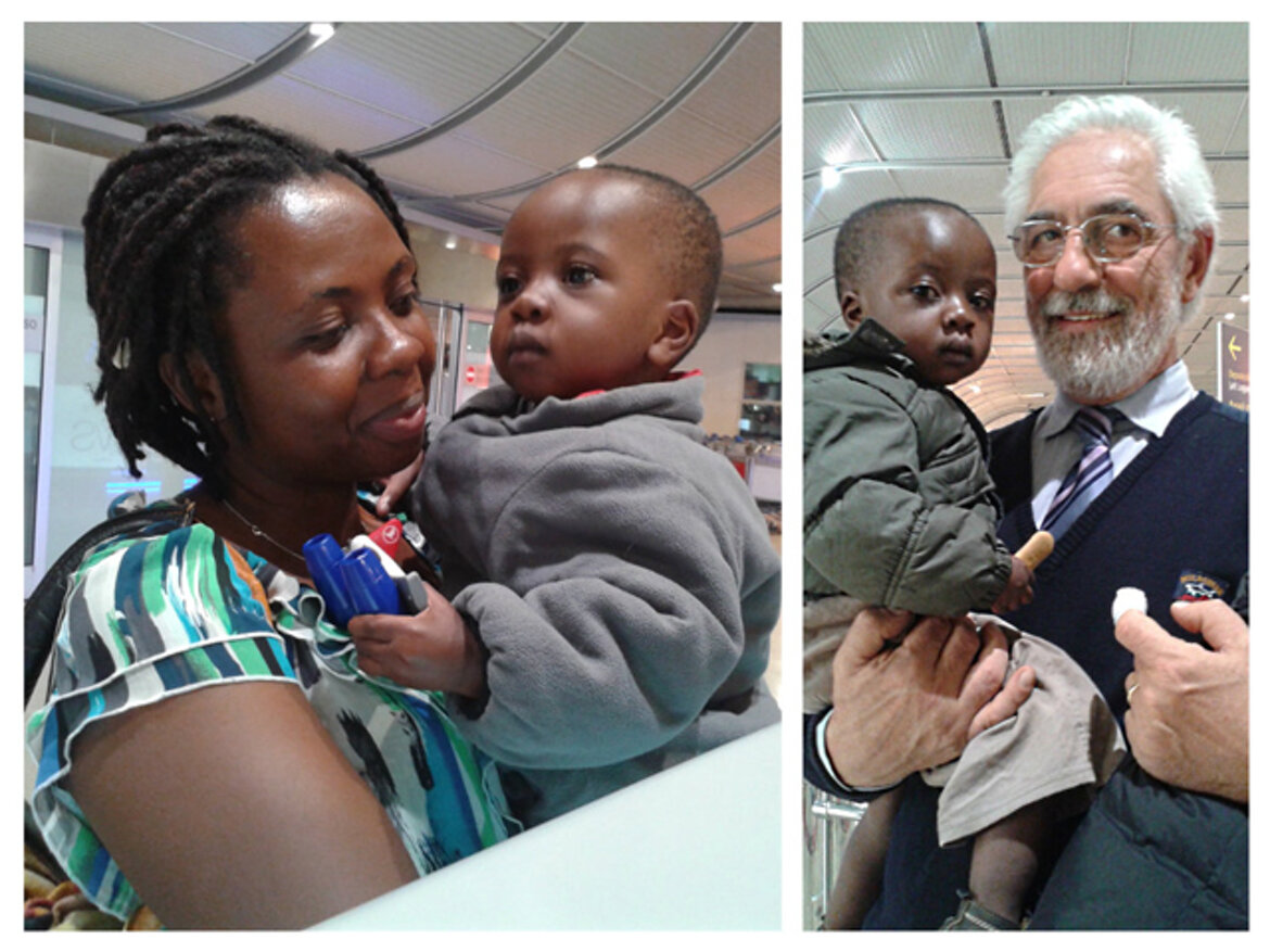 Emmanuel arriva a Venezia Emmanuel arriva a Venezia