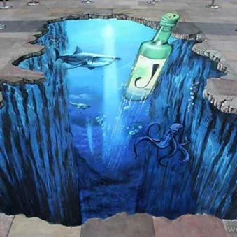 Disegni su strada tre dimensioni
